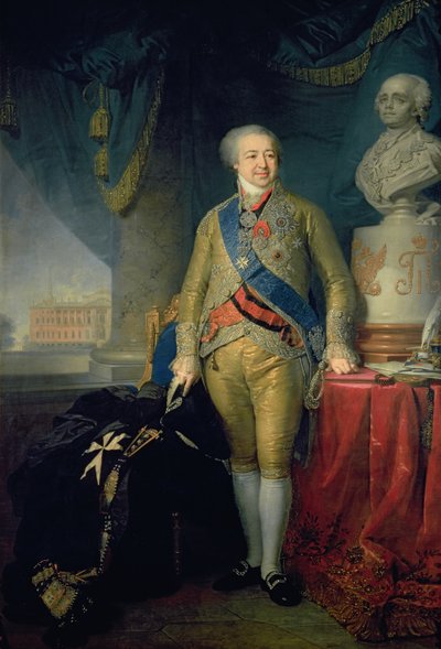 Porträt von Graf Alexander Kurakin (1757-1825), 1802 von Vladimir Lukich Borovikovsky